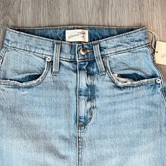 (NWT) Universal Thread Women's High-Rise Denim Maxi Skir - Picture 6 of 10